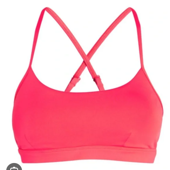 Alo Airlift Intrigue Bra Fluorescent Pink Coral S - Picture 3 of 6